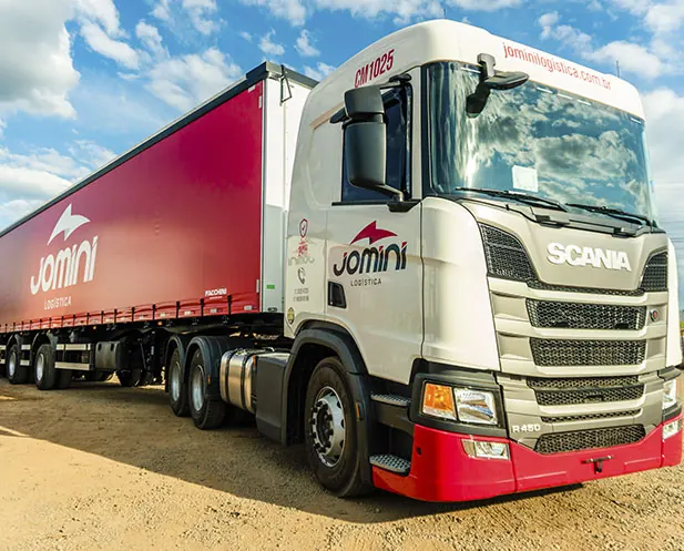 Caminhão Scania da frota Jomini